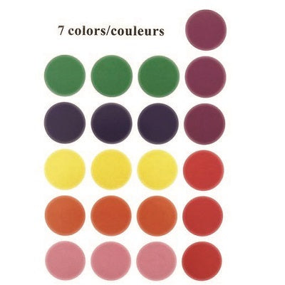 Labels-Round, 1" Assorted Colours 504/Pack
