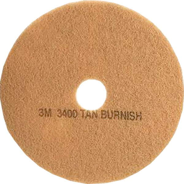 Floor Pad-Burnish 3400, 17" Tan