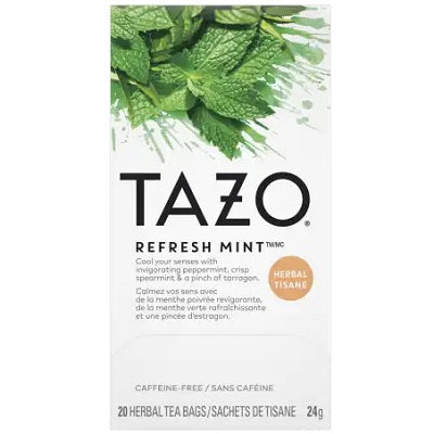 Tea Bags-Tazo Refresh Mint 20/Bx