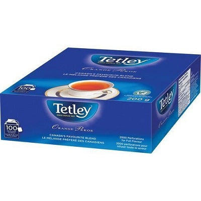 Tea Bags-Tetley Orange Pekoe 100 Tea Bags