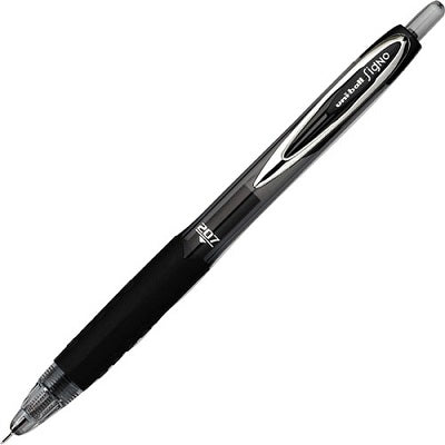 Pen-Retractable, Uni 207 Gel, Needle Black