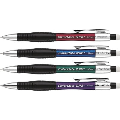 Pencil-Mechanical Comfortmate Ultra 0.7Mm Assorted 12/Bx