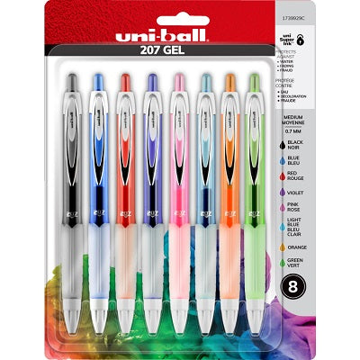 Pen-Retractable, Uni 207 Gel, 0.7Mm Fashion Colours