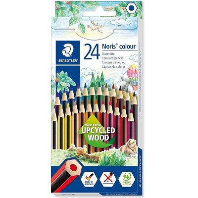 Pencils-Coloured Staedtler, Noris 24/Pack