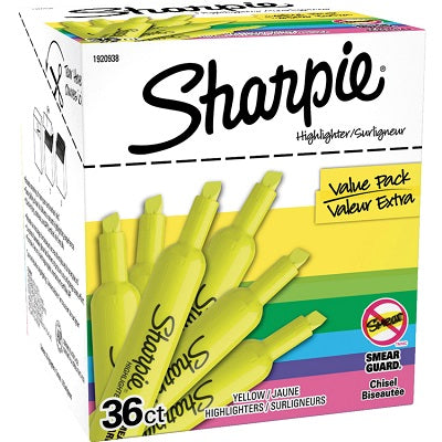 Highlighter-Chisel Tip, Sharpie Tank, Yellow
