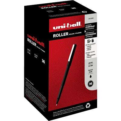 Pen-Roller, Uni, Micro Black 36/Bx