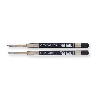 Pen Refill-Parker Quink Gel , Medium Black, 2/Pk -30525Pp