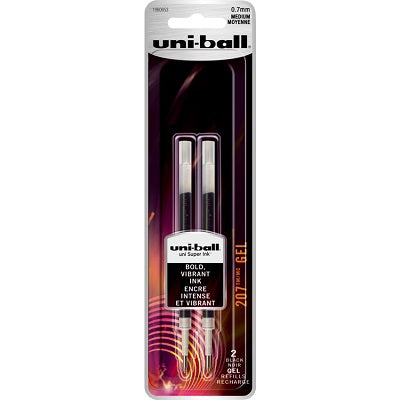 Pen Refill-Uniball 207 Gel Retractable, 0.7Mm Black-70207Pp