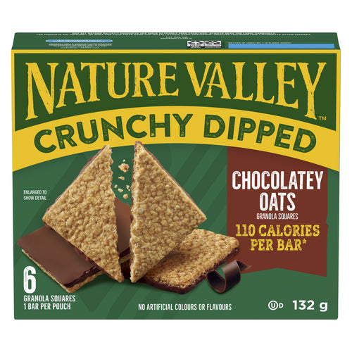 Nature Valley Granola Bars Crunchy Dipped Chocolatey Oats Squares 132 g