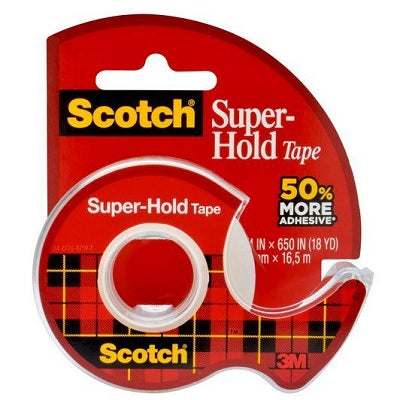Tape-Transparent Scotch Super-Hold 18Mmx16.5M, Dispenser