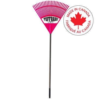 Rake-Tuffrake, Leaf, Fiberglass Handle Fuschia/Grey