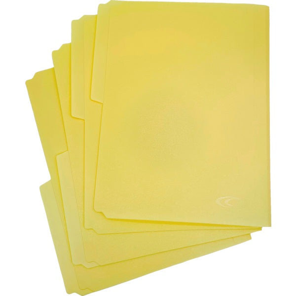 File Folder-Letter, Poly 1/2 Cut, Manila 12/Pk
