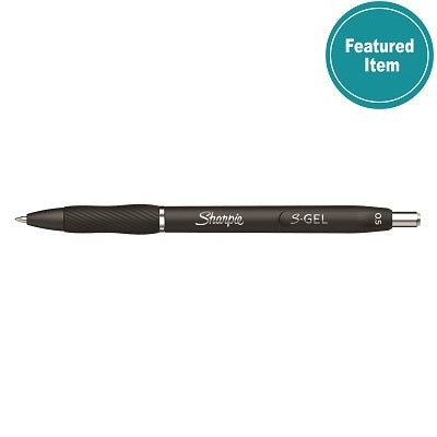 Pen-Retractable, Sharpie S-Gel, 0.5Mm Black 12/Bx