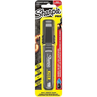 Marker-Permanent, Sharpie Pro Chisel, Black Carded