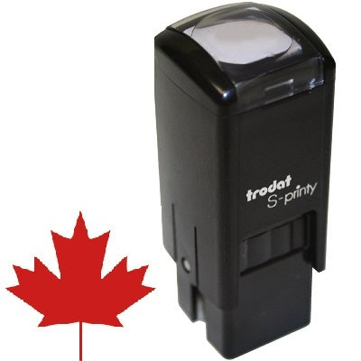 Stamp-S-Printy, Small, Maple Leaf, Red  --11406