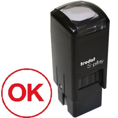 Stamp-S-Printy, Small, Ok (Circle), Red  --11393