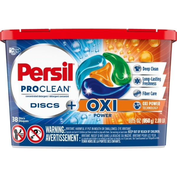 Laundry Soap-Persil Discs, Proclean With Oxi Power 38/Pack