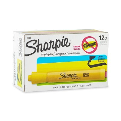 Highlighter-Sharpie Tank, Yellow 12/Box