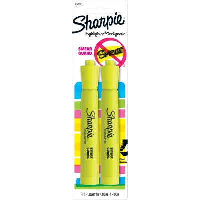 Highlighter-Sharpie Tank, Fluorescent Yellow 2/Pk
