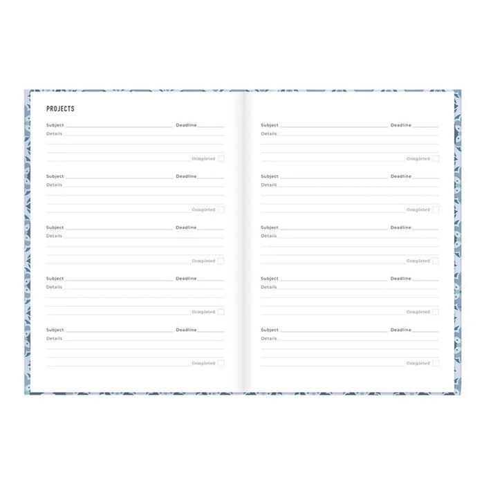 Planner-Weekly, Morocco 8-1/4X5-7/8 Blue  2027 (27-082495)