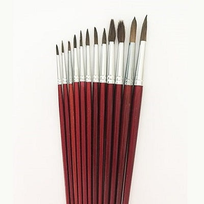 Paint Brush-Dblg, Round Bristle, #2 12/Bx