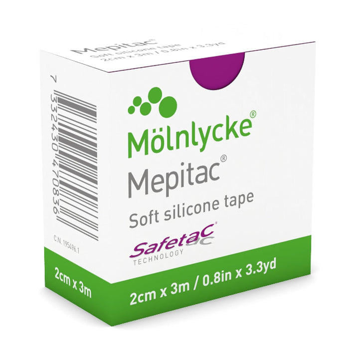Mepitac 298300 Soft Silicone Tape, 2 cm x 3/0.8 in x 3.3 yd (FREE SHIPPING)