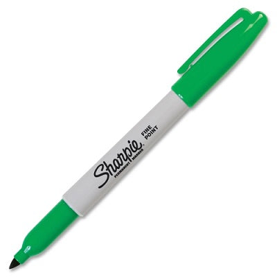 Marker-Permanent, Sharpie Fine, Green 12/Bx