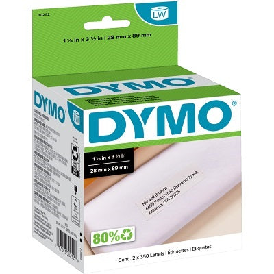 Labels-Dymo Labelwriter, Address 1-1/8X3-1/2, 700/Bx