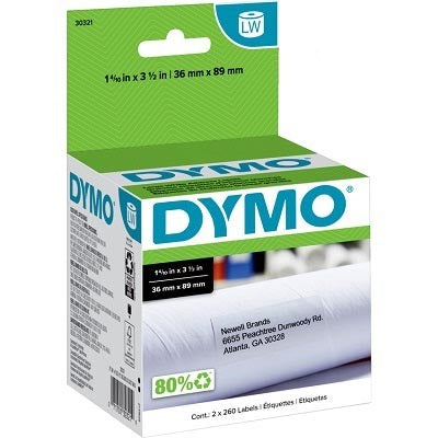 Labels-Dymo Labelwriter, Address 1-4/10 X3-1/2 520/Box