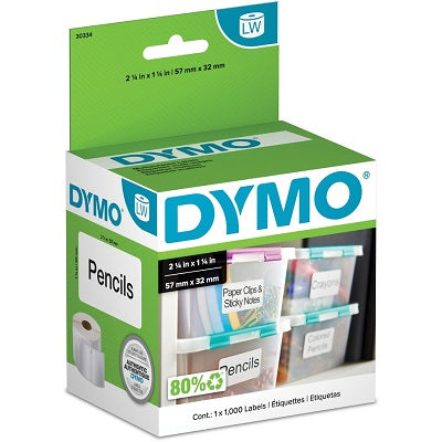 Labels-Dymo Labelwriter, Multi-Purpose 2-1/4X1-1/4, 1000/Bx