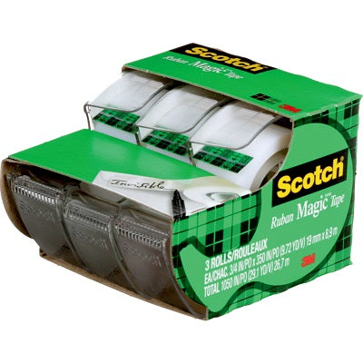 Tape-Transparent Magic 19Mm X 8.9M Dispenser Pack, 3-Pack