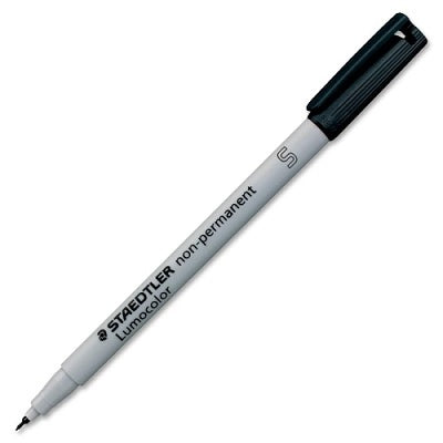 Marker-Lumocolor, Universal Non-Permanent, Superfine Black