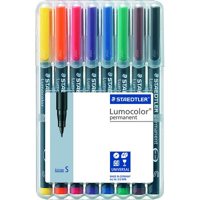 Marker-Lumocolor Universal Permanent Superfine, 8 Colour