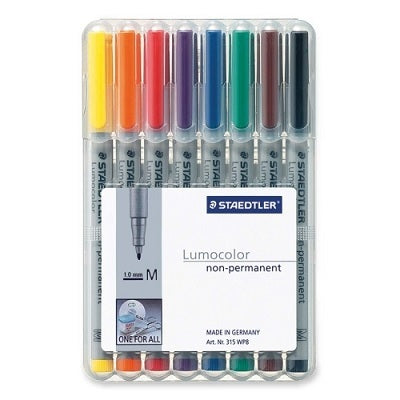 Marker-Lumocolor Universal Non-Permanent Medium, 8 Colours