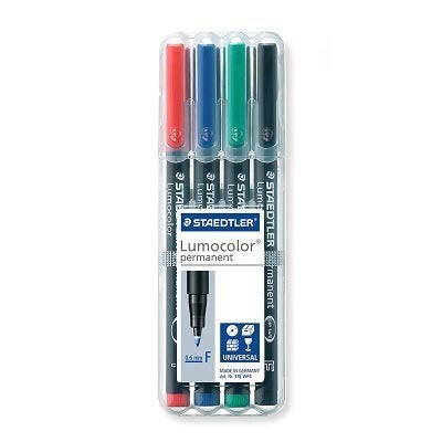 Marker-Lumocolor Universal Permanent Fine, 4 Colours