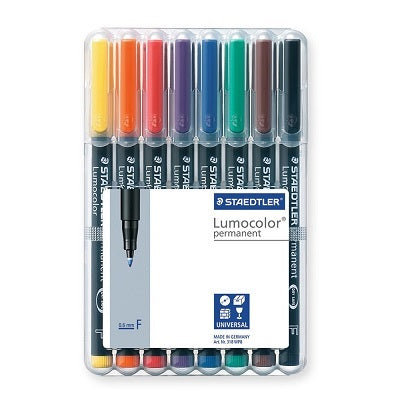 Marker-Lumocolor Universal Permanent Fine, 8 Colours