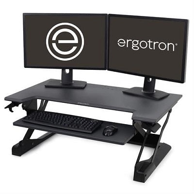 Sit Stand Workstation-Ergotron Workfit-Tl, Standing, Black