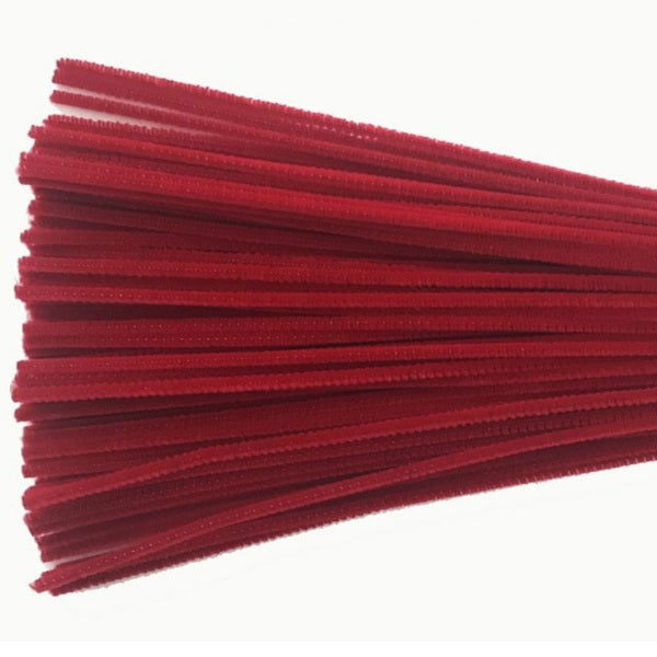 Chenille Stems-12" Dark Red