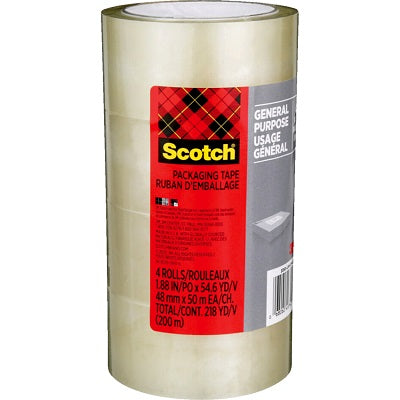 Tape-Shipping, Packaging Secure Seal 48Mmx50M 4/Pk