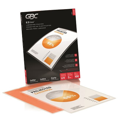 Laminating Pouch-Gbc Ezuse Letter Size 5Mil 100/Pack