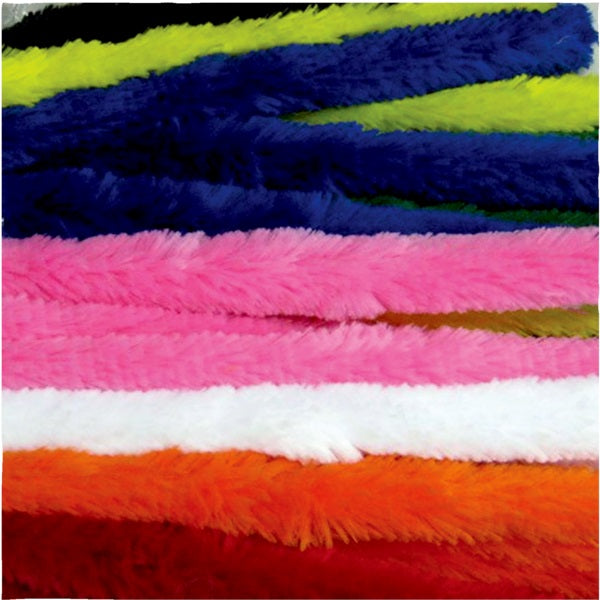 Chenille Stems-12" Jumbo, Assorted Colours