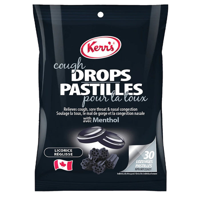 Candy-Kerr'S Cough Drops, Black Licorice 30/Pk