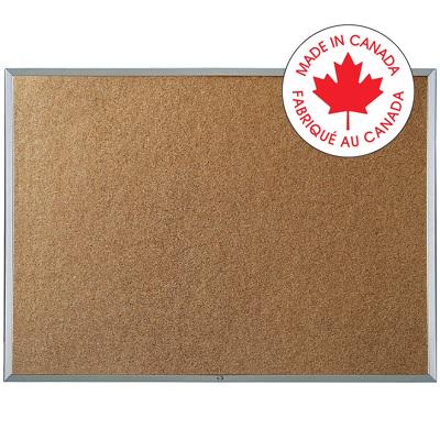 Bulletin Board-Cork With Aluminum Frame, 18"X24"