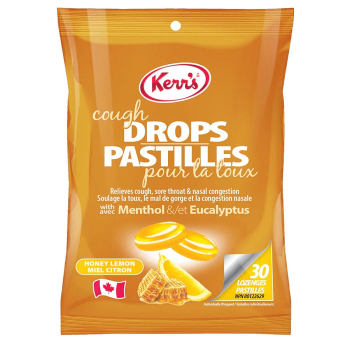 Candy-Kerr'S Cough Drops, Honey Lemon 30/Pk