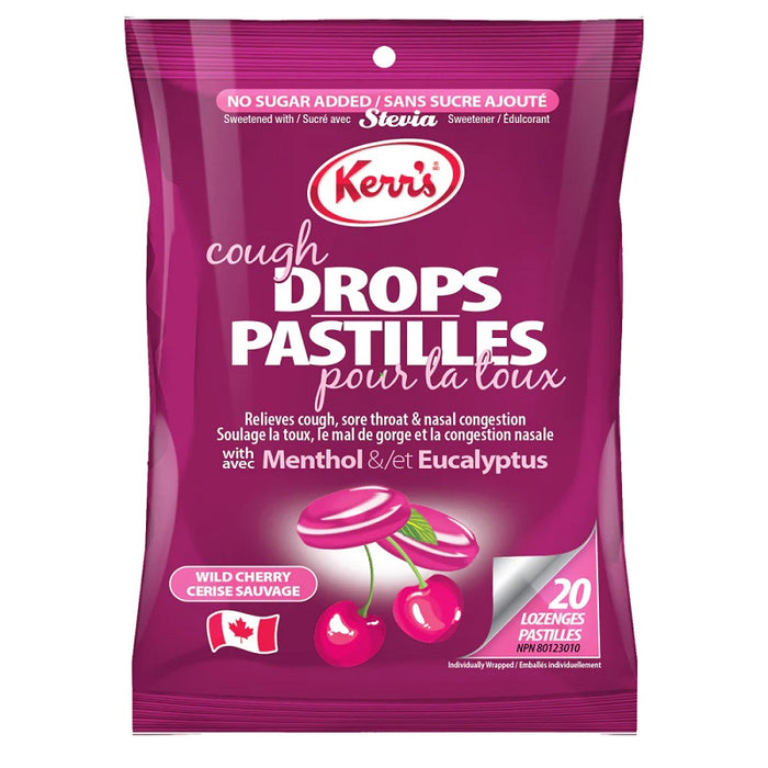 Candy-Kerr'S Cough Drops, No Sugar Cherry 20/Pk