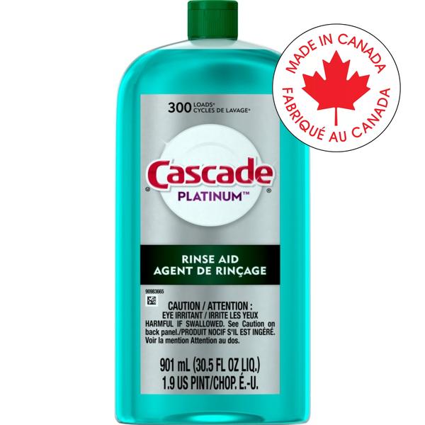 Dishwasher Rinse Aid-Cascade, Power Dry, Rinse 901Ml.