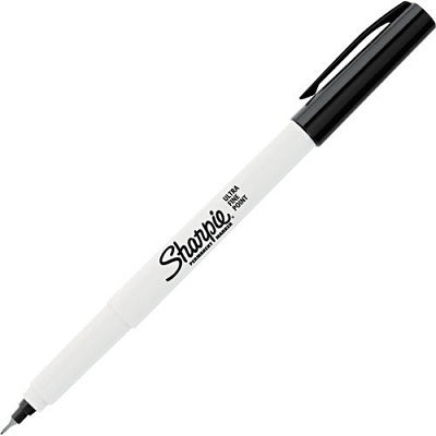Marker-Permanent, Sharpie Ultra Fine, Black 12/Bx