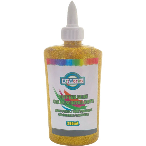 Glue-Glitter, Washable Gold 236Ml.