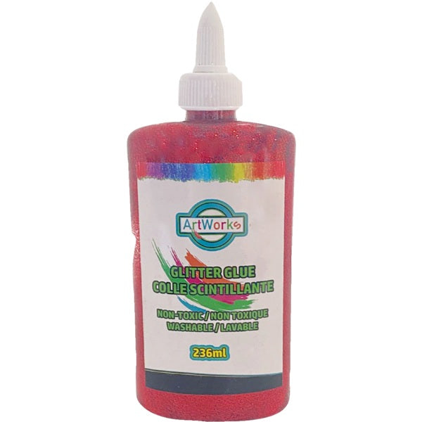 Glue-Glitter, Washable Red 236Ml.
