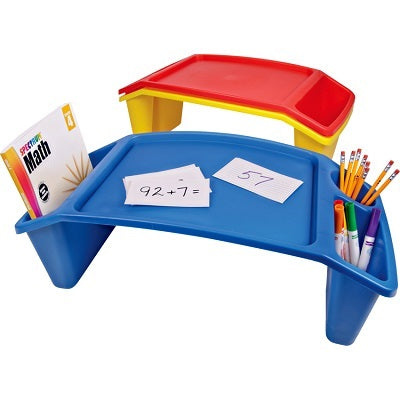 Lap Desk-Three Side Compartments, Yellow